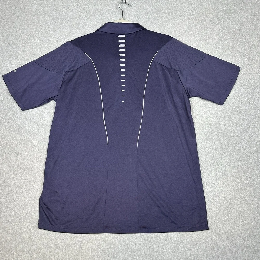 Adidas Shirt Mens XL Purple ClimaCool Polo Formotion TPG Twin Cities‎ Golf SS